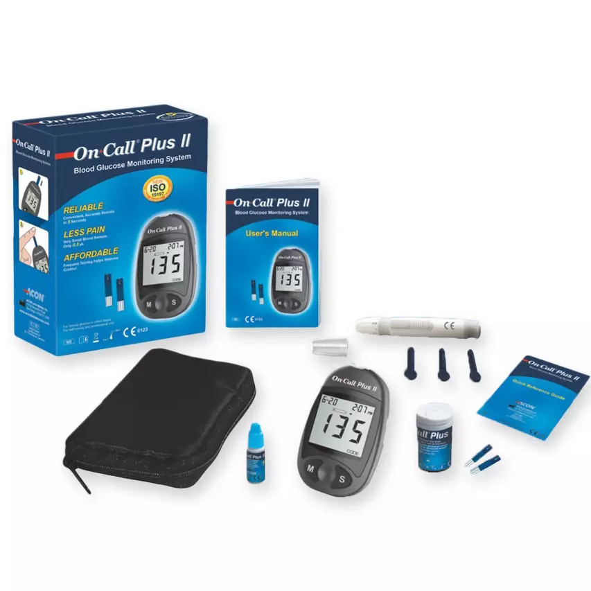 kit-glucometre-on-call-plus-ii
